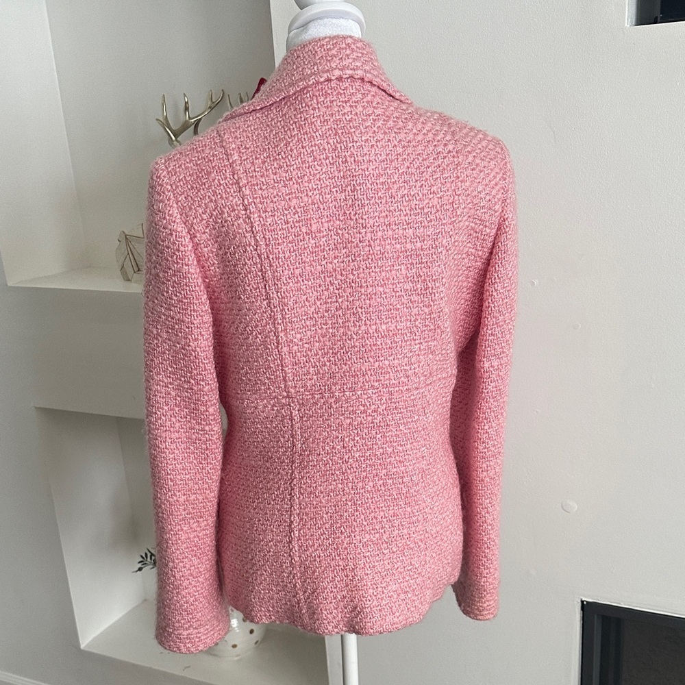 Neiman Marcus Pink Textured Blazer - Picture 5 of 7